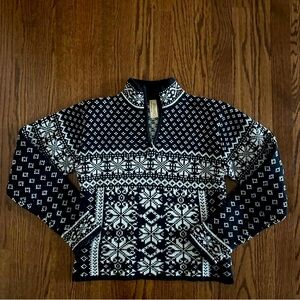 Obermeyer Nordic Pattern Quarter Zip Sweater